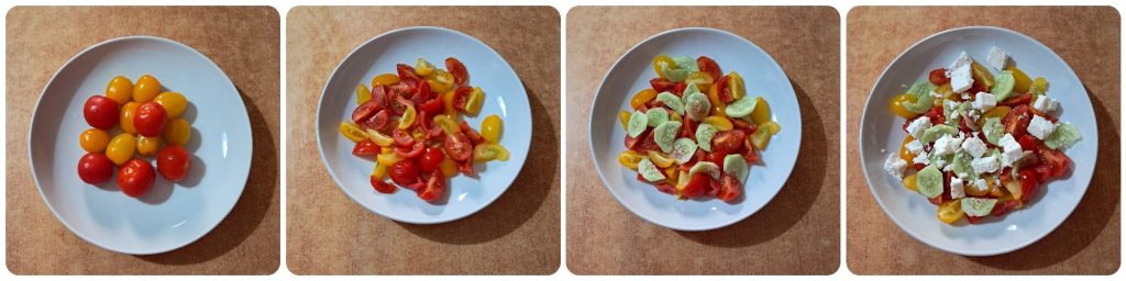 Salada Crocante com Feta e Tomatinhos