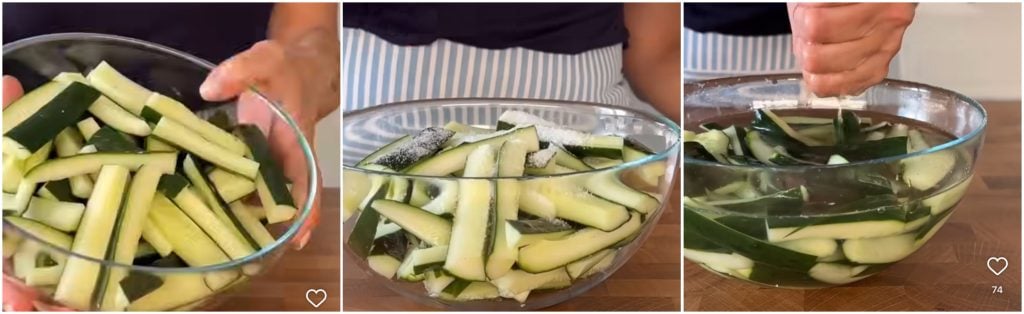 Salada de pepino à oriental