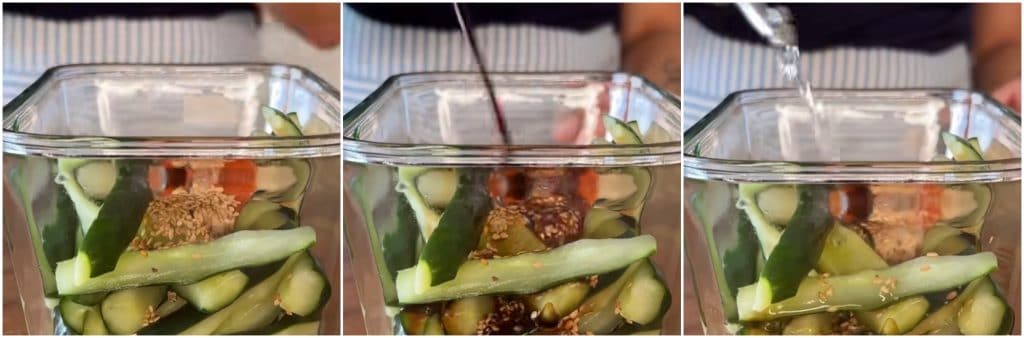 Salada de pepino à oriental