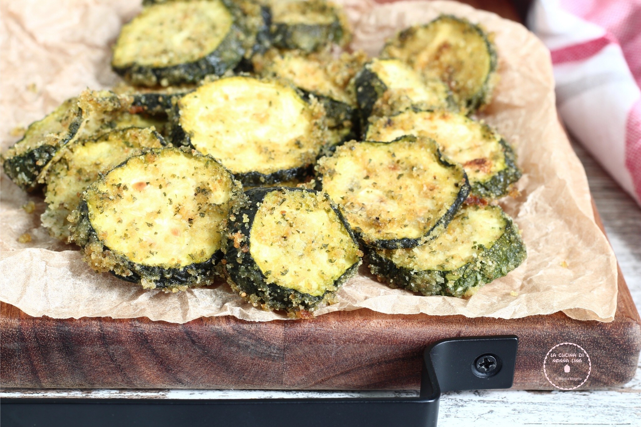Abobrinhas crocantes na fritadeira elétrica
