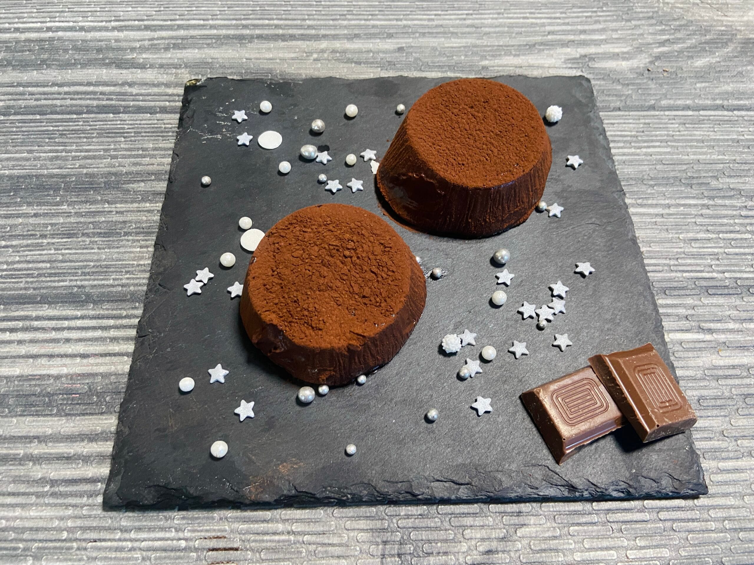 Pudim de chocolate rápido com o Bimby