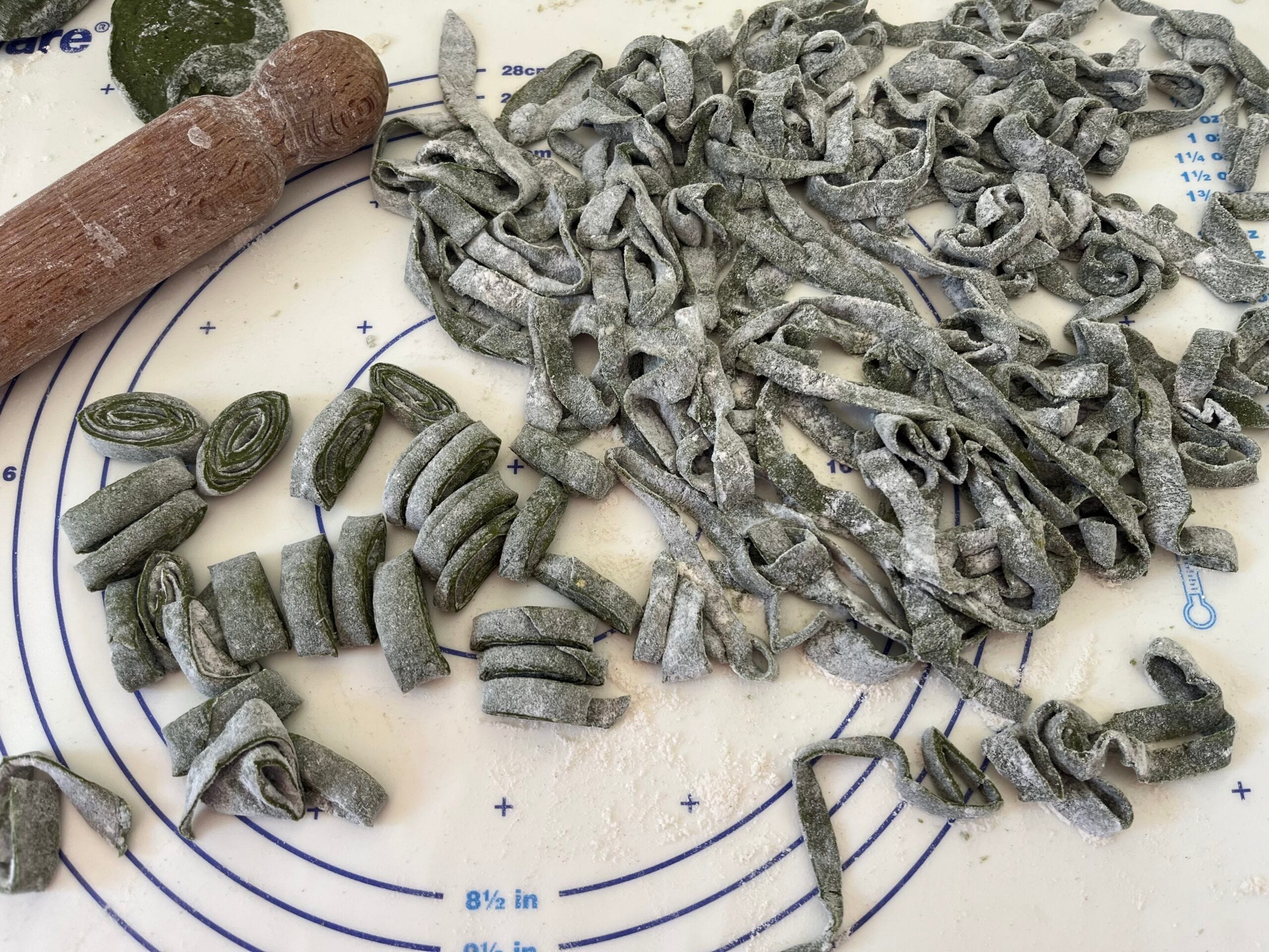 Tagliatelle com urtigas