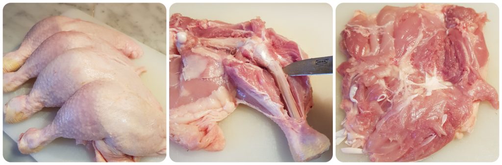 rolinhos de frango assados com batatas