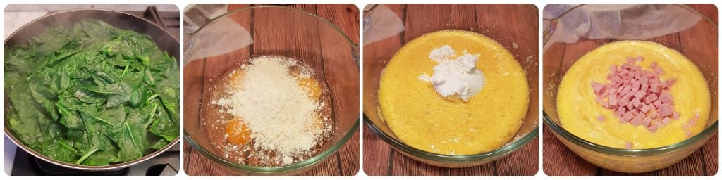 omelete de espinafre ao forno