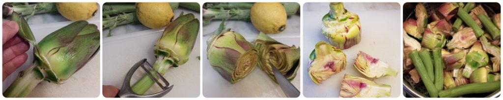 pesto de alcachofras e pinhões