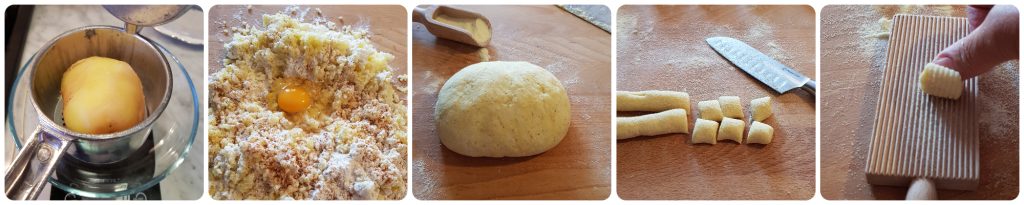 nhoque de batata com molho de espadarte