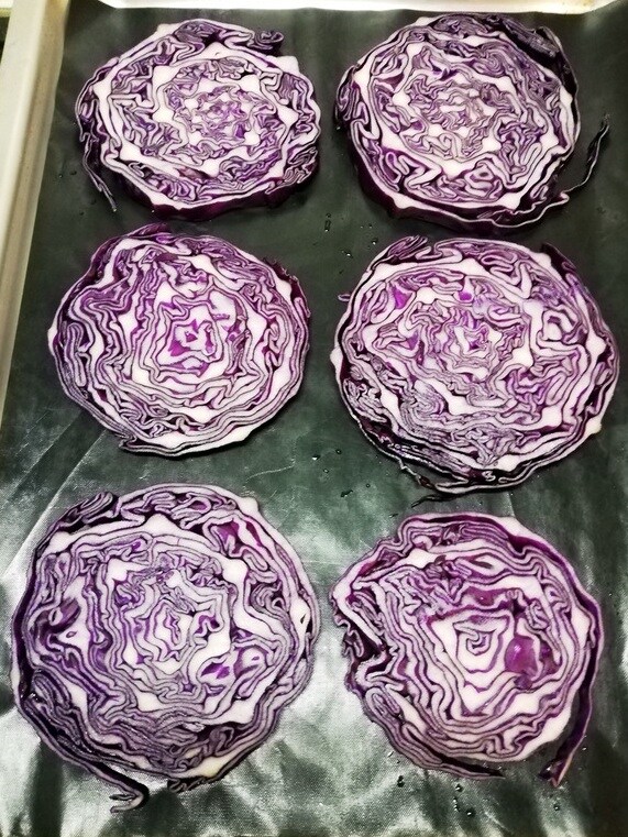 repolho roxo em fatias