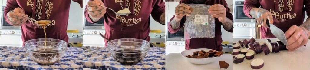 Receita de tofu defumado e berinjela chinesa salteada em molho agridoce