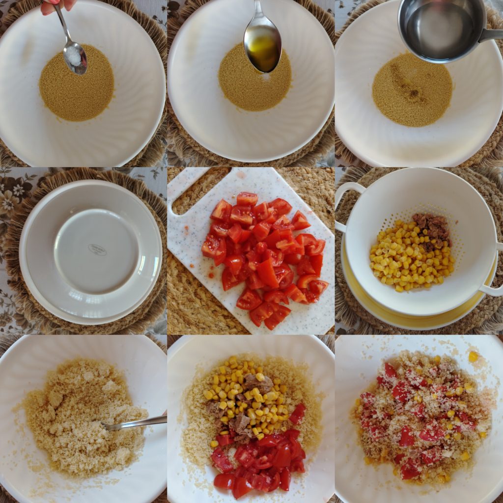 Cous cous com atum