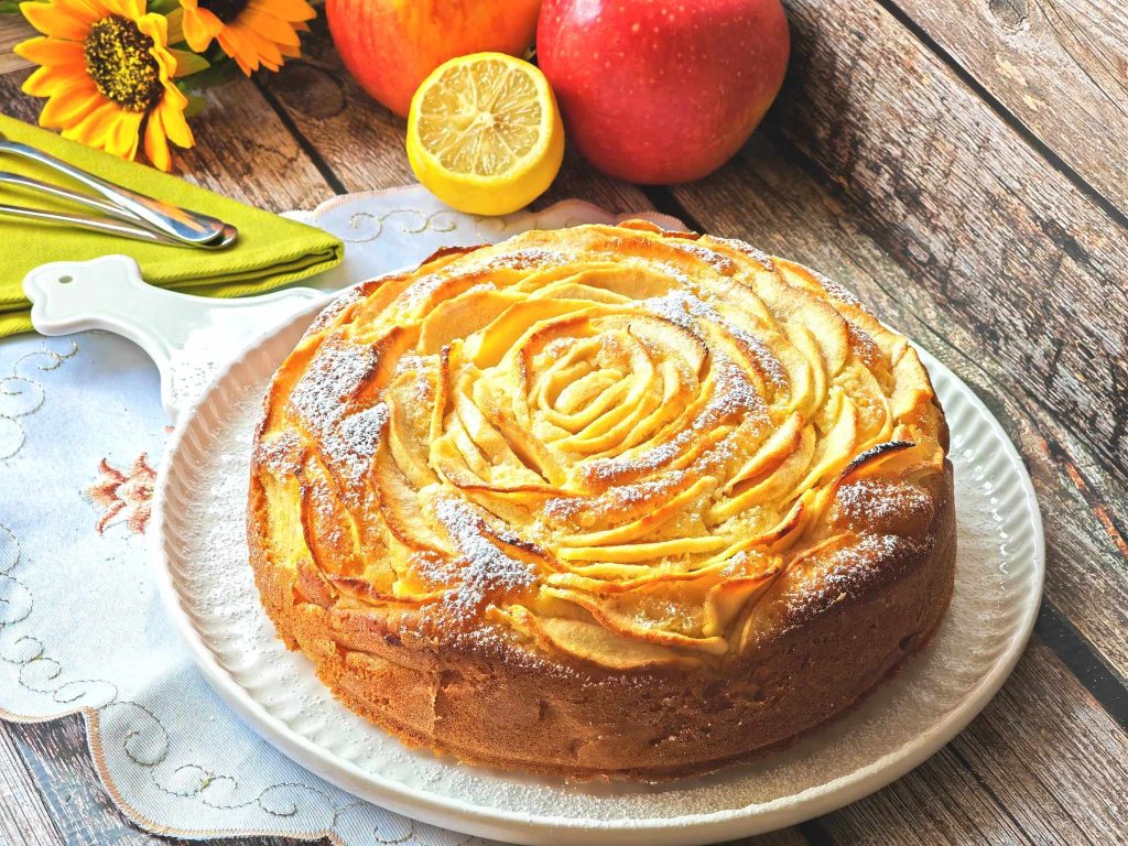 Torta de maçã com mascarpone