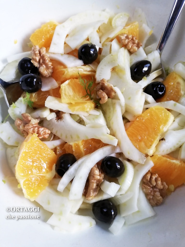 salada de laranja e erva-doce simples
