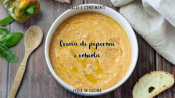 Creme de pimentões e robiola