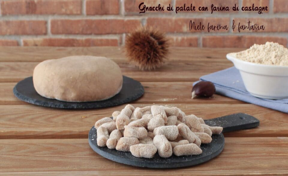 Nhoque com farinha de castanha sem ovos