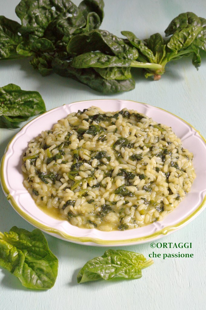 risoto de espinafre leve e cremoso