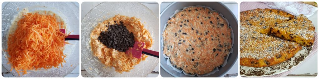 bolo de cenoura amêndoas e chocolate