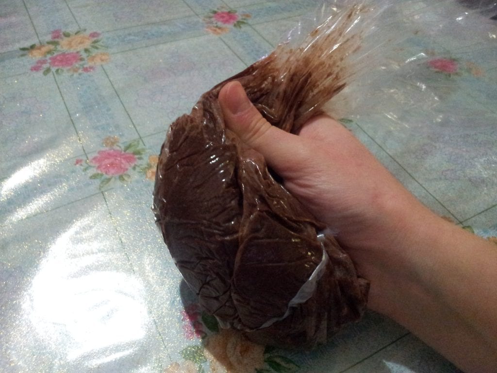 Massa dos frollini no saco