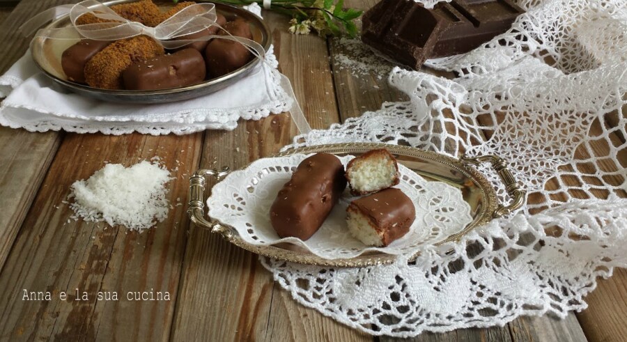 Bombons com creme de coco