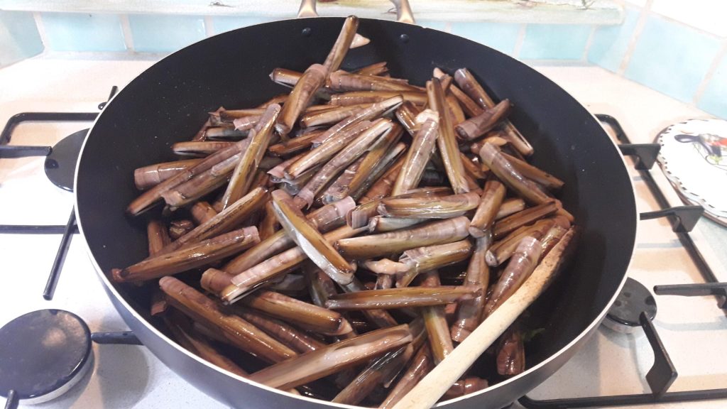 A sopa de lingueirão do mar