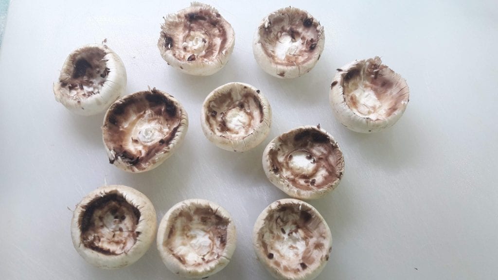 Cogumelos champignon recheados