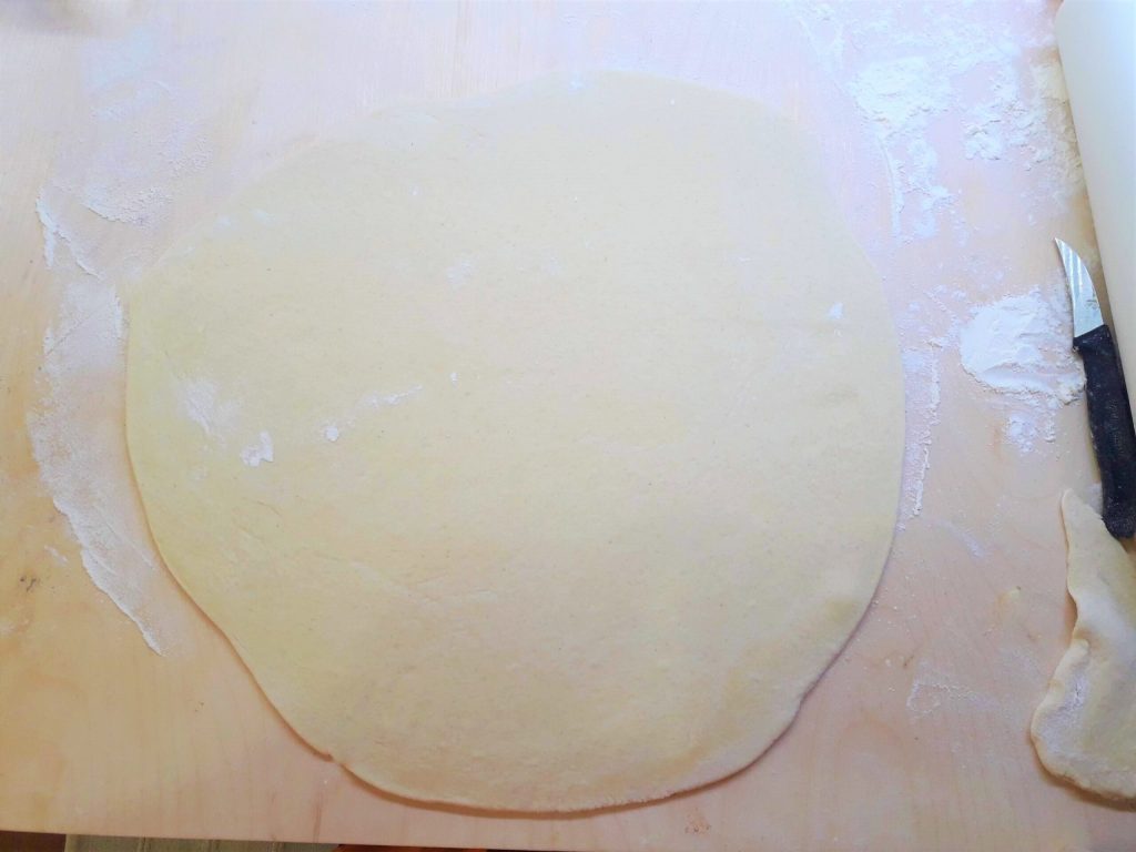 abrir os croissants com farinha FiberPasta