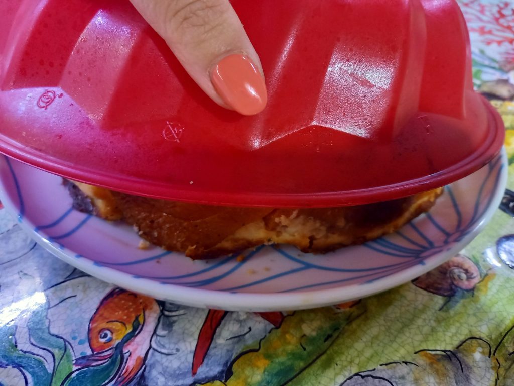 Bolo de aveia invertido