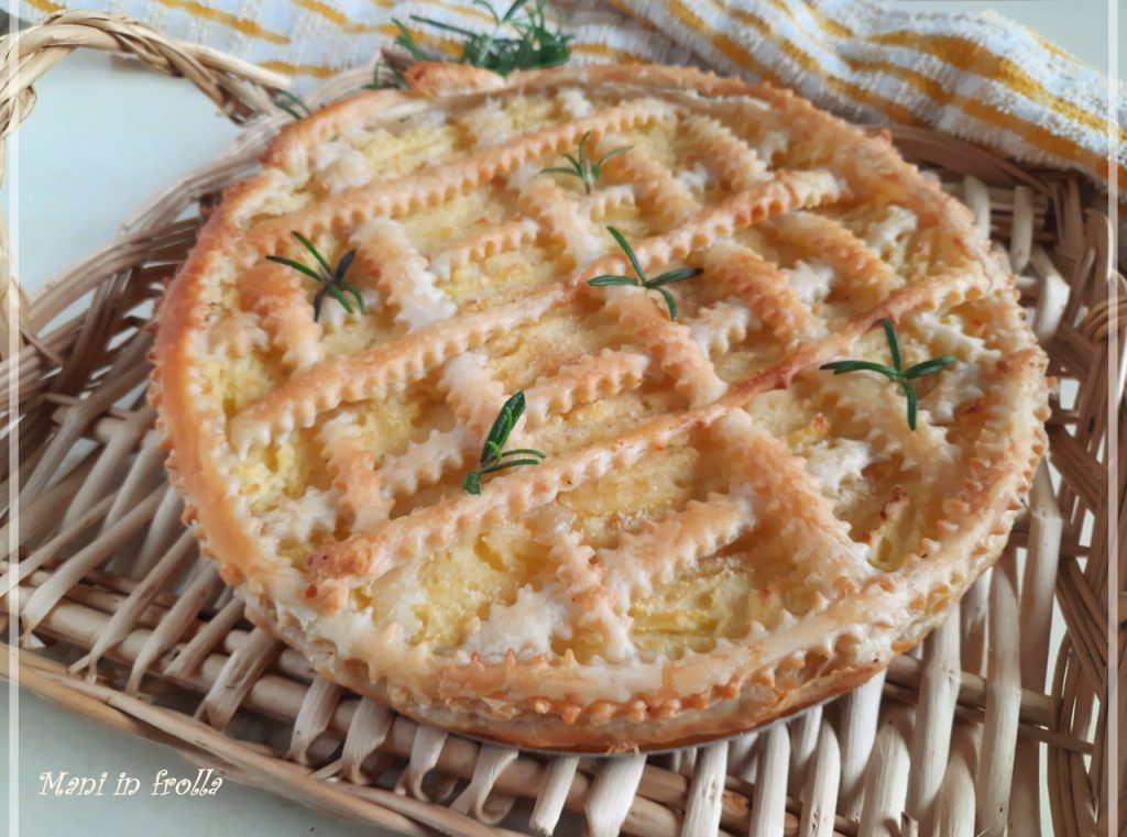 Torta de batata em massa folhada pronta