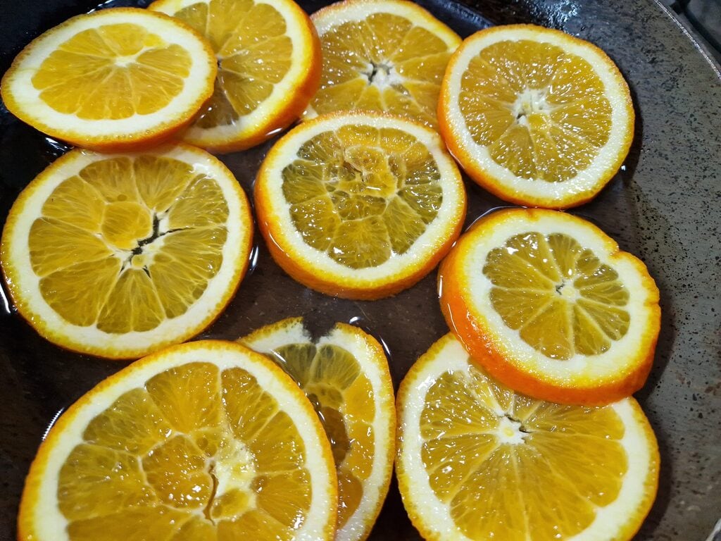 laranjas caramelizadas