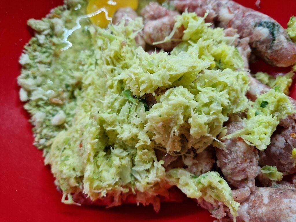 recheio de linguiça