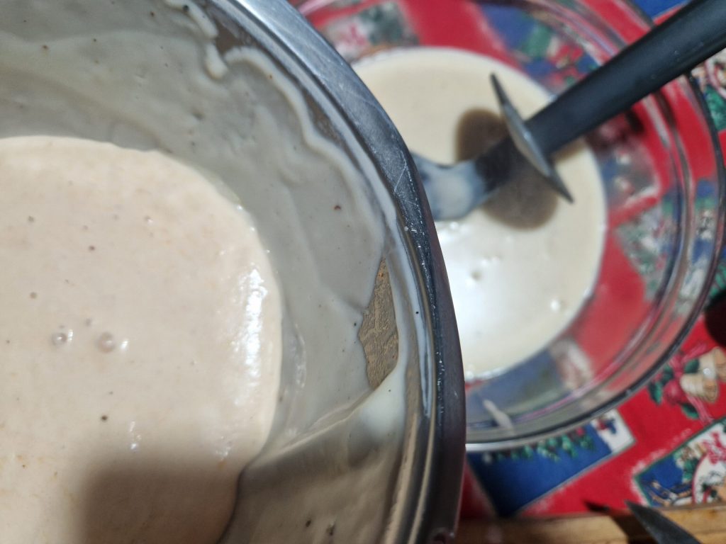 A bechamel com salmão defumado