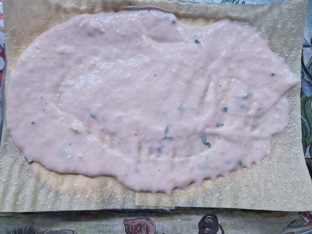 O empadão de lasanha com salmão