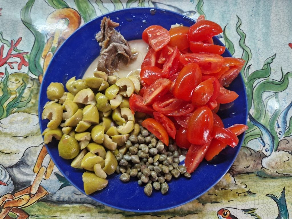 Brócolis romanesco à Mediterrânea