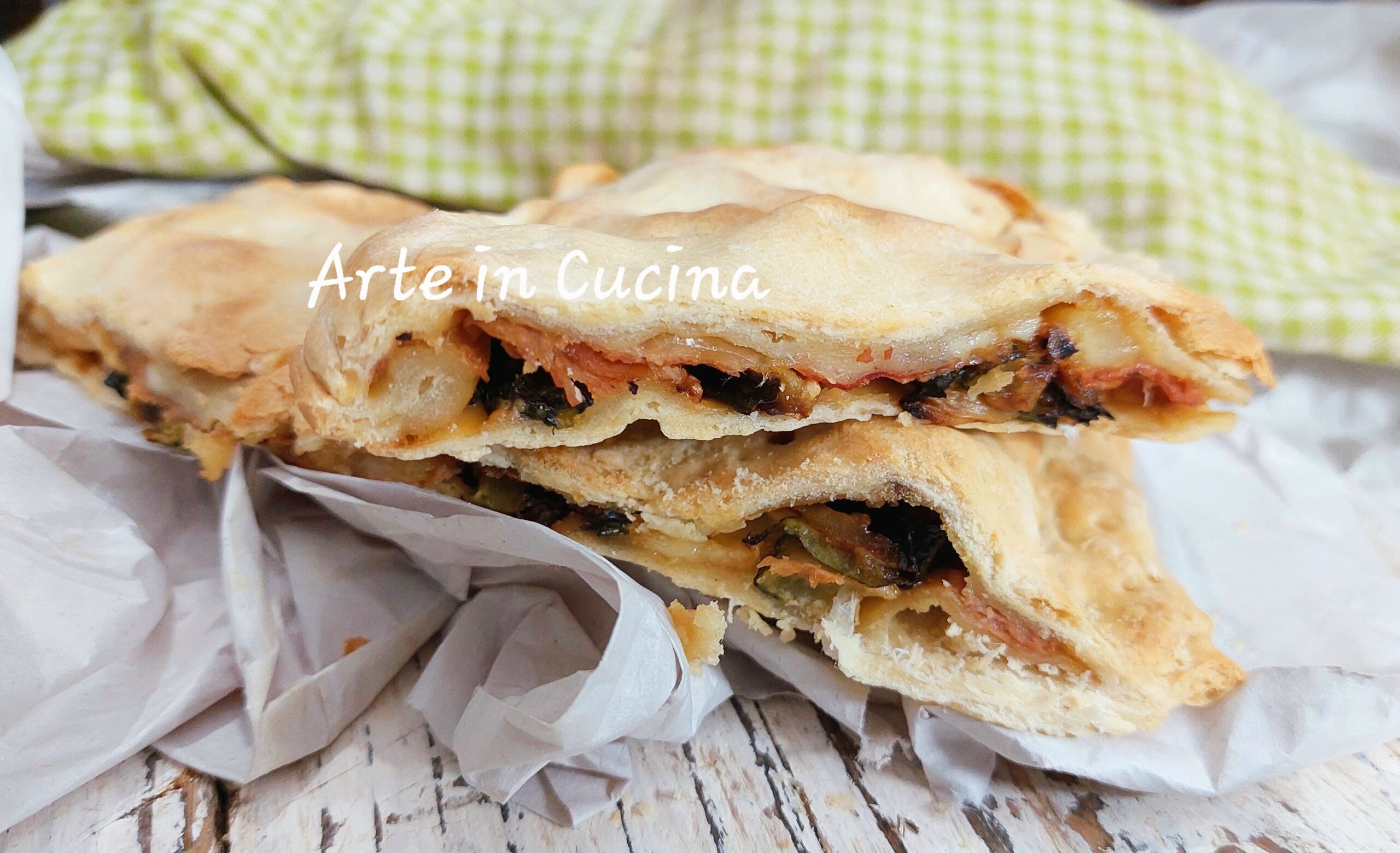 FOCACCIA com ABOBRINHA e PRESUNTO