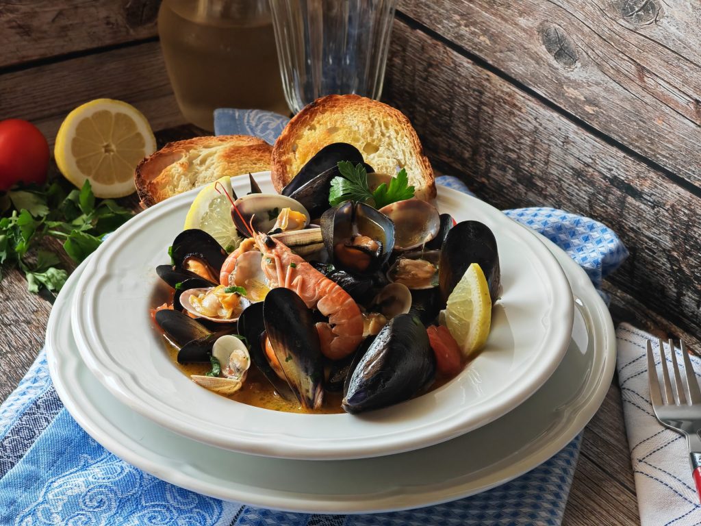 Sopa de frutos do mar