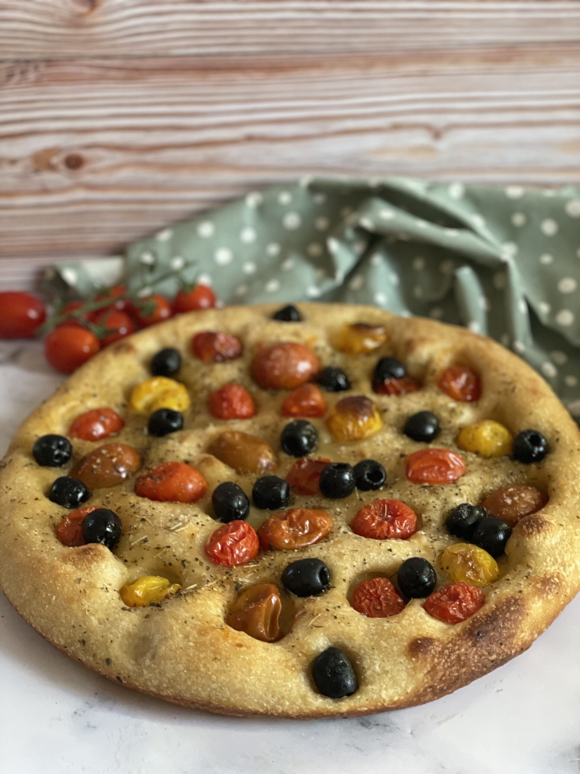 Focaccia Pugliese com Fermento Natural