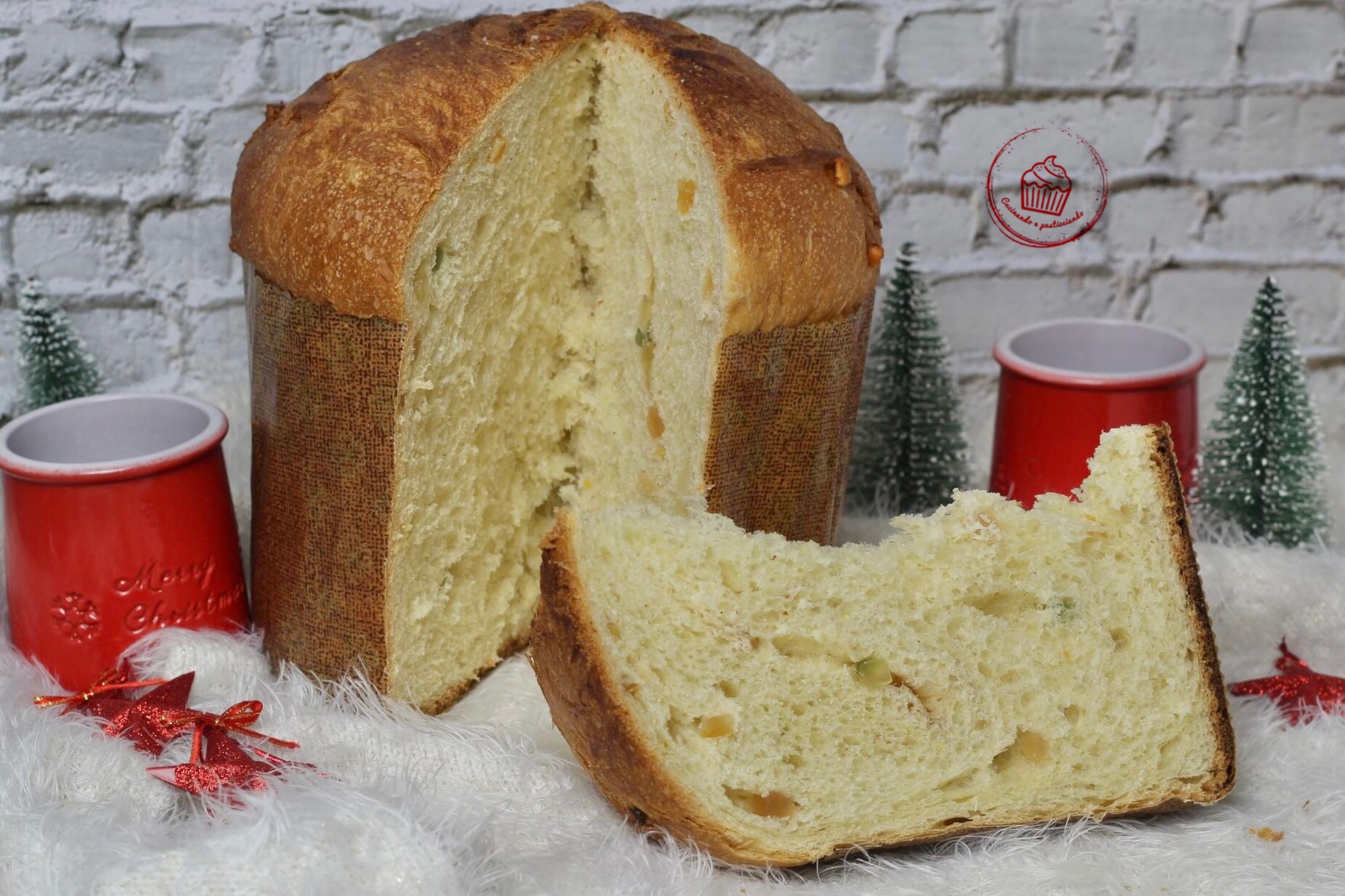 Panetone simples com massa única