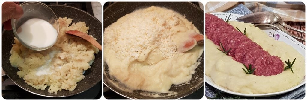 cotechino fresco com purê de batatas
