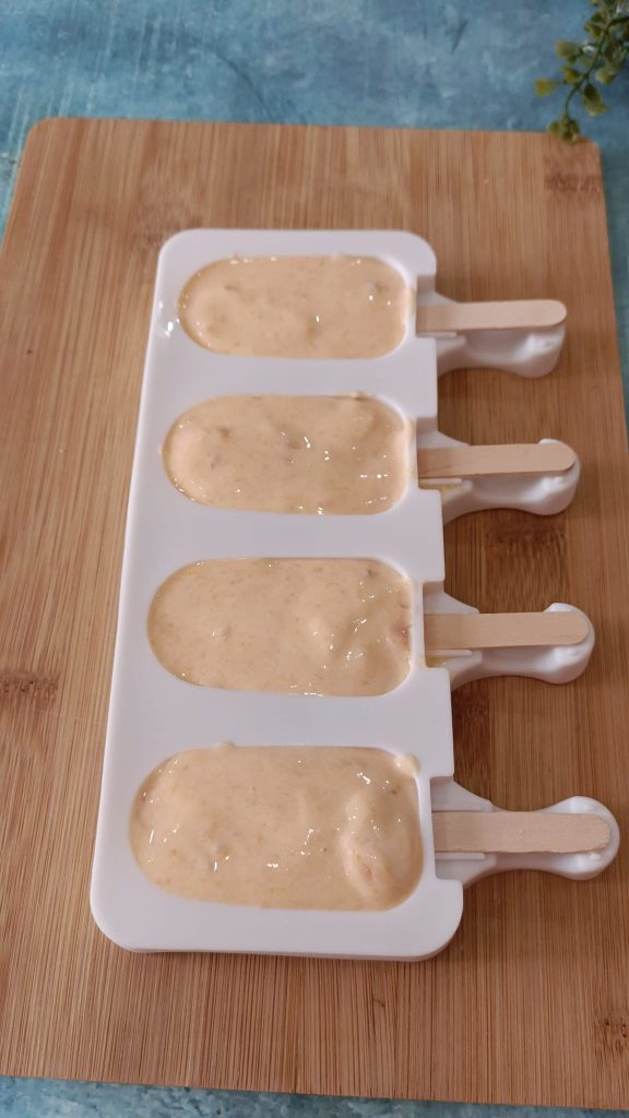 Despejamos nos moldes de silicone