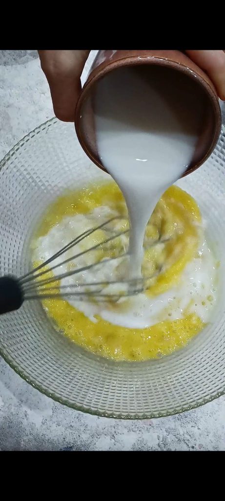 Adicionamos todos os ingredientes líquidos