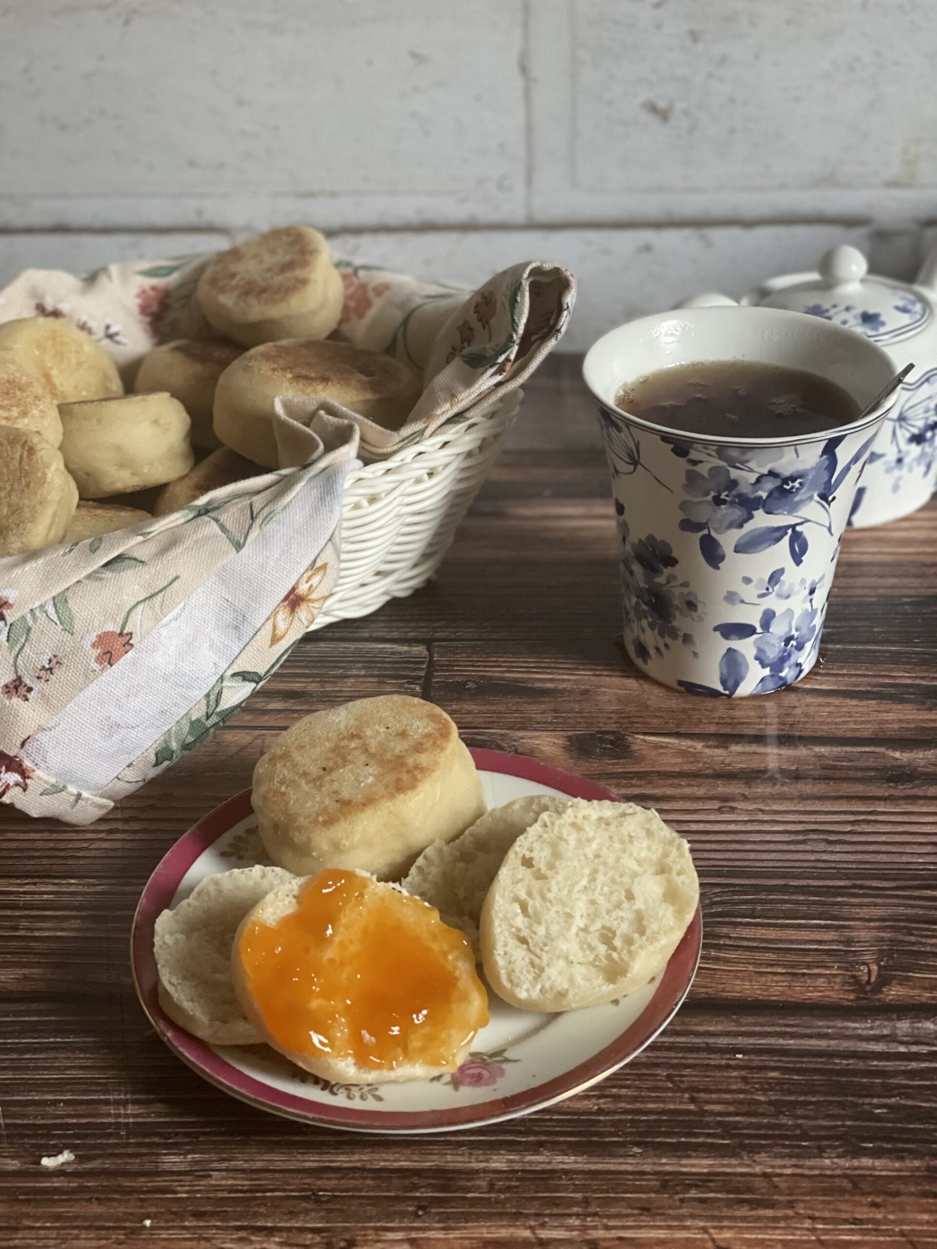 Muffin inglês com fermento natural