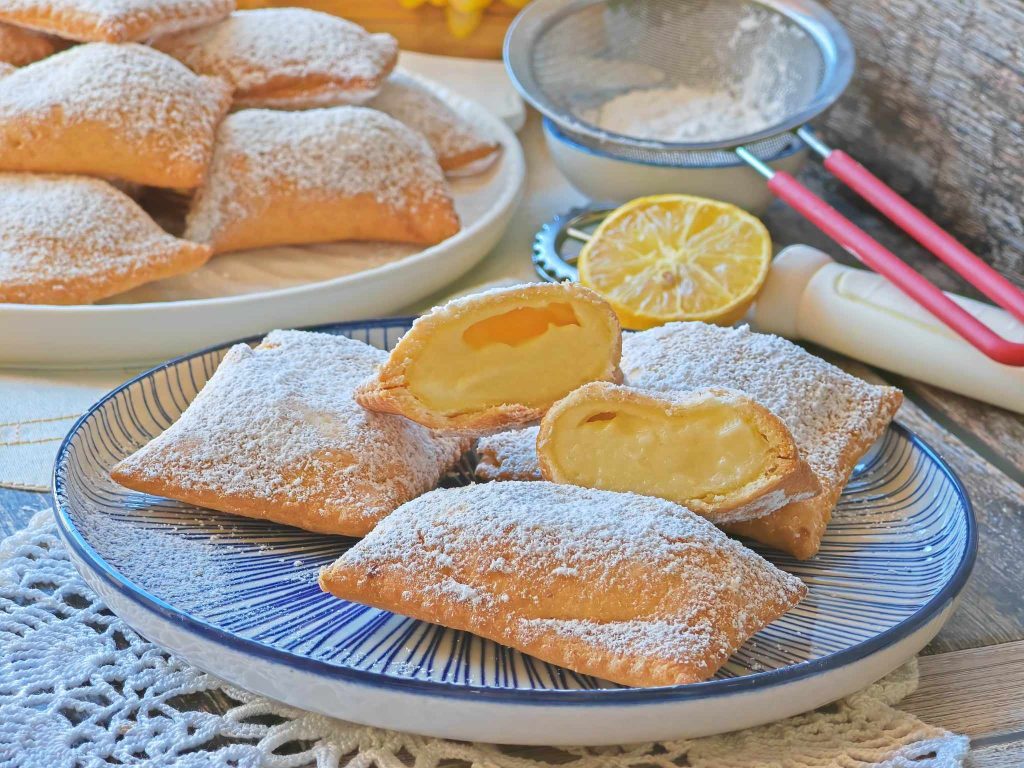 Ravioli doces com creme