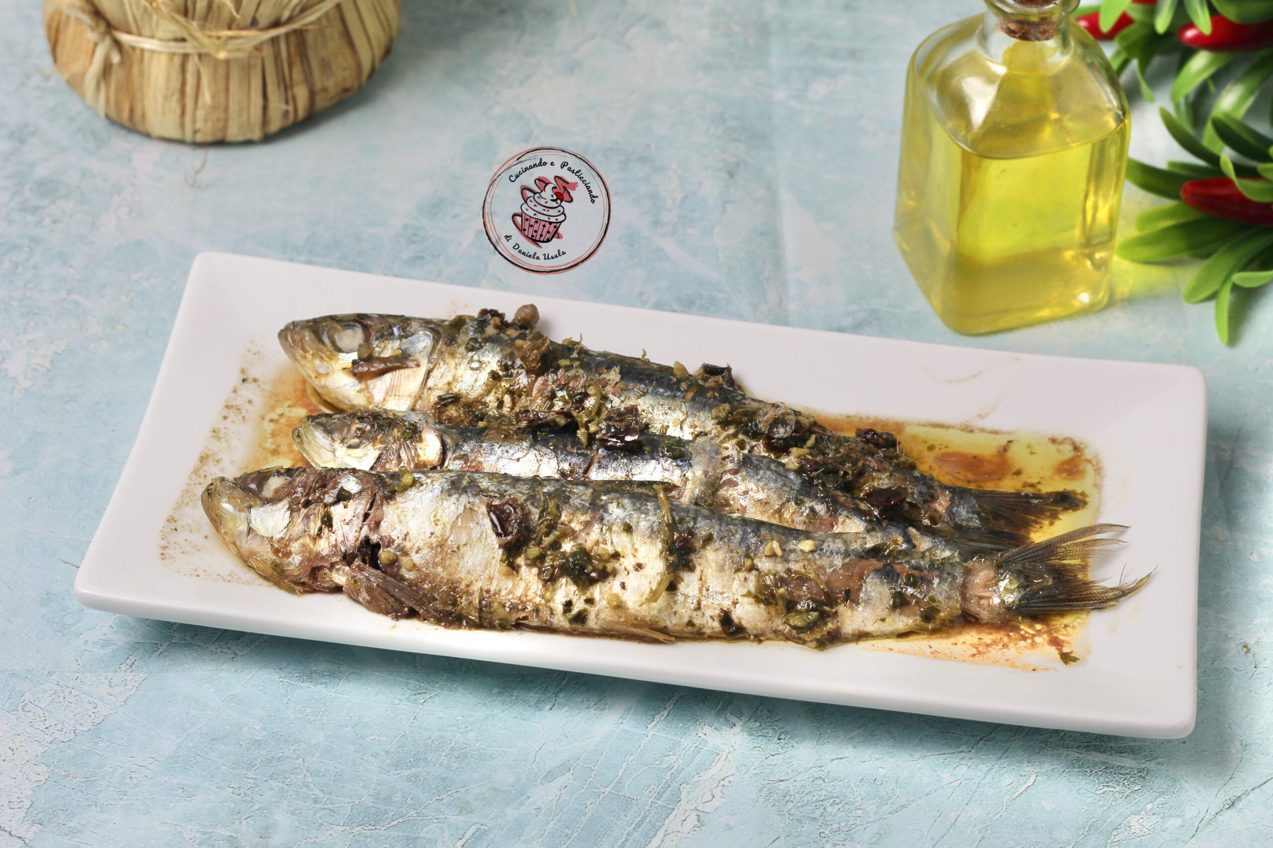 Sardinhas saborosas na frigideira