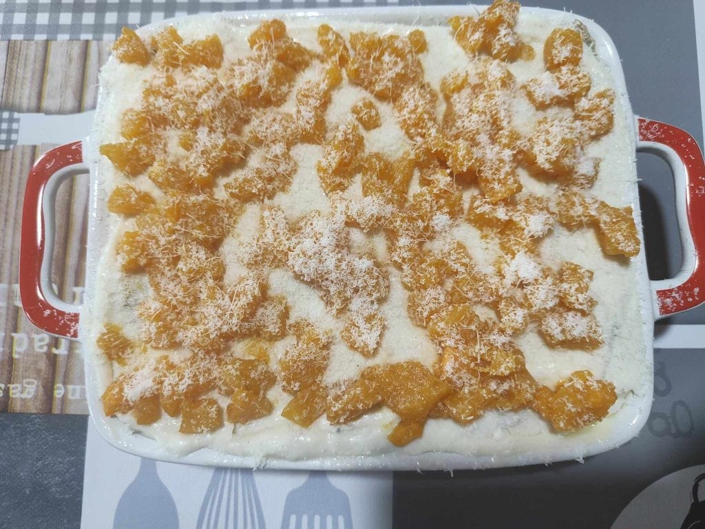 Lasanha cremosa de abóbora