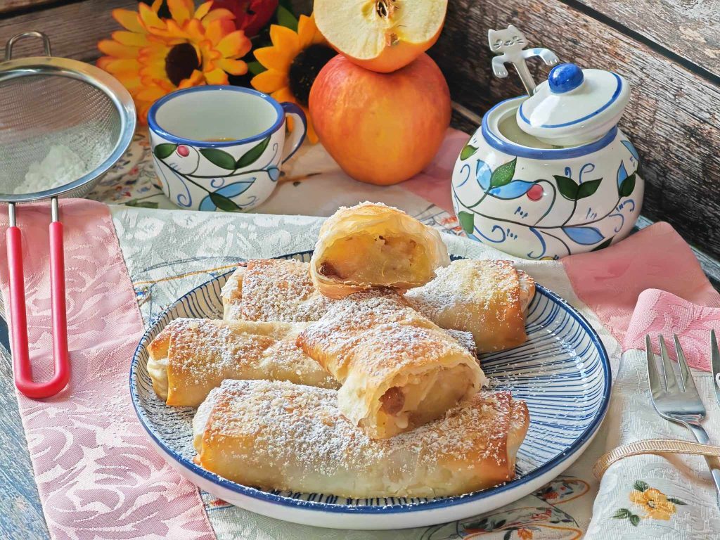 Mini strudel de massa filo