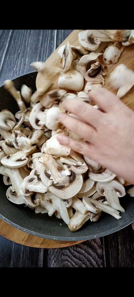 Cozinhe os cogumelos