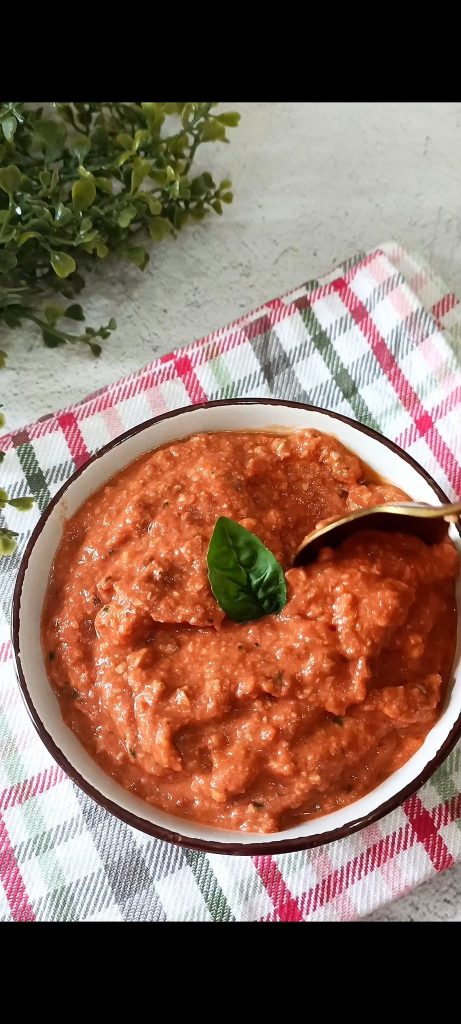 O pesto está pronto
