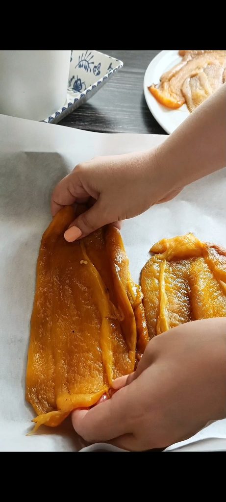 Pedaços de pimentão