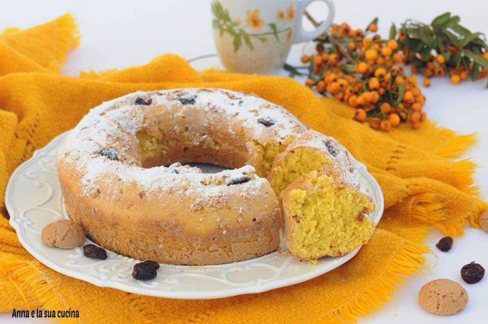 Bolo de abóbora com amaretti