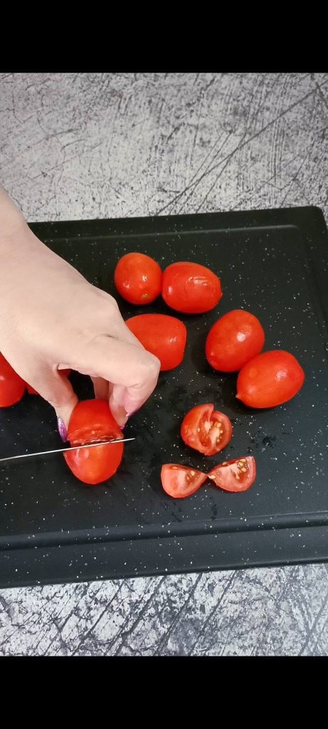 limpamos e cortamos todos os legumes
