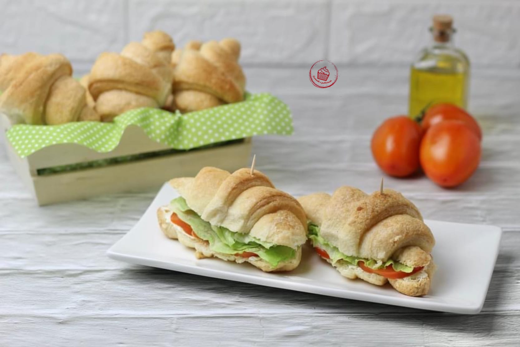 Croissant de pão folhado