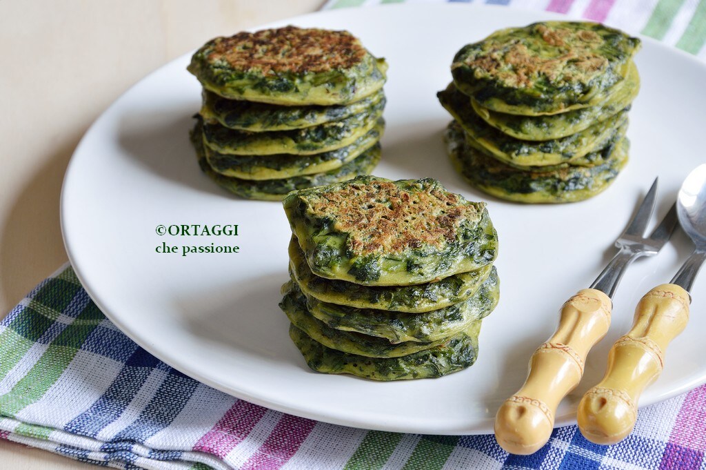 Crepes di spinaci o erbette spontanee - rosoline